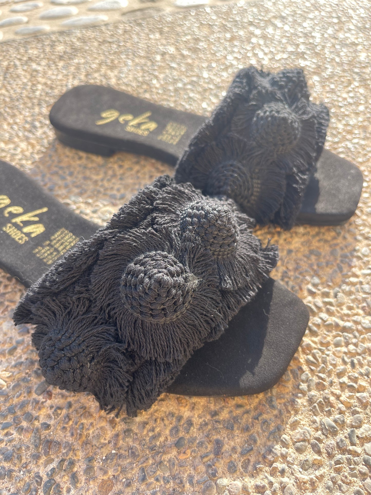 SANDALIAS BOHO NEGRO