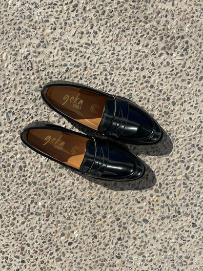 MOCASINES BURDEOS NEGRO