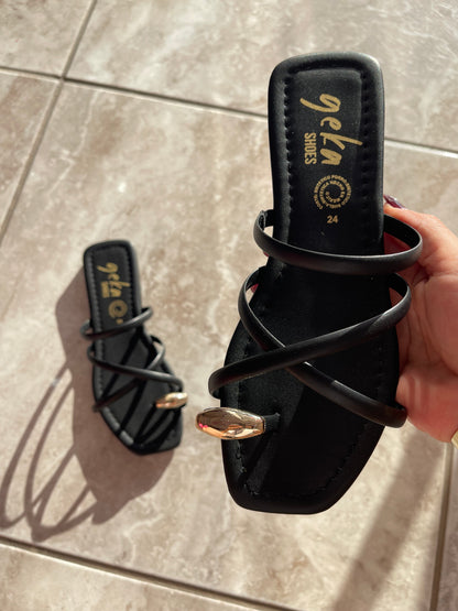 SANDALIAS DANIA NEGRO