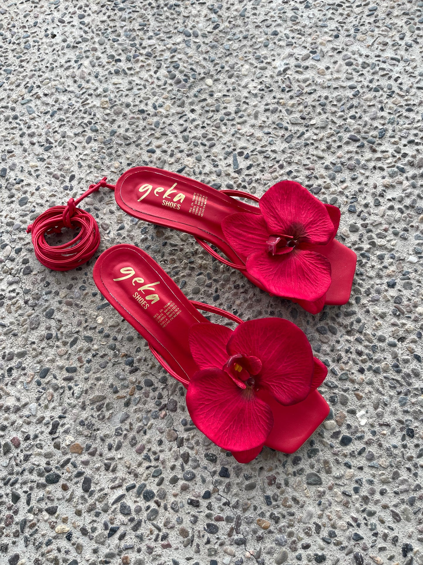 ZAPATILLA ORQUÍDEA ROJO