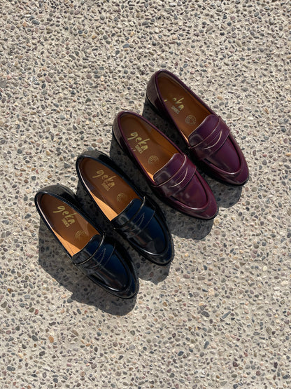 MOCASINES BURDEOS NEGRO
