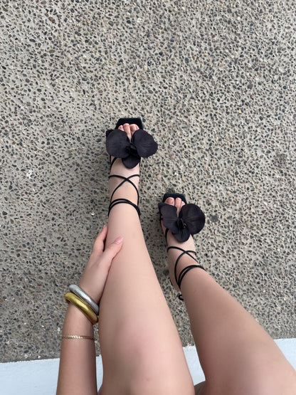ZAPATILLA ORQUÍDEA NEGRO