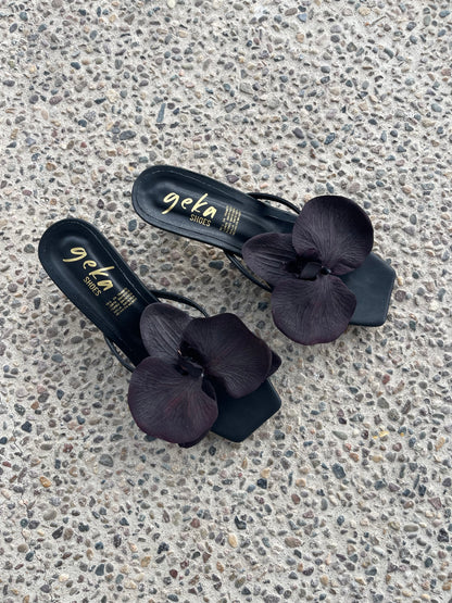 ZAPATILLA ORQUÍDEA NEGRO