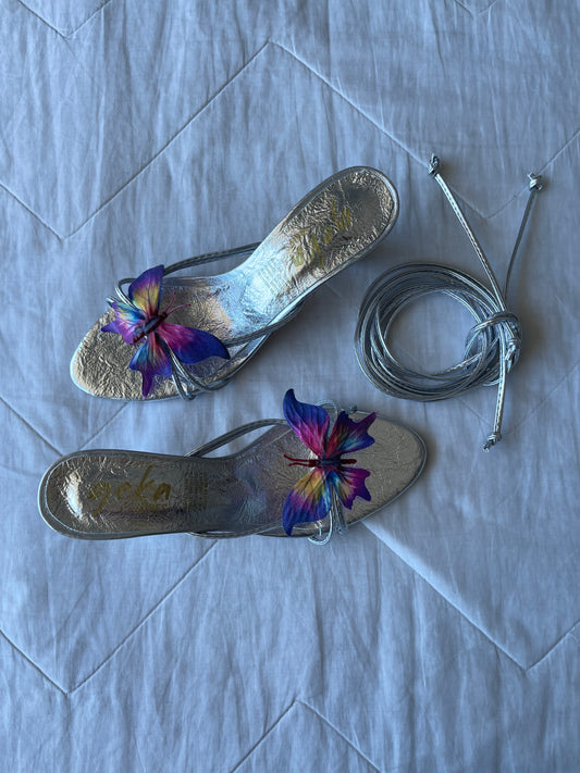ZAPATILLA MARIPOSA PLATA