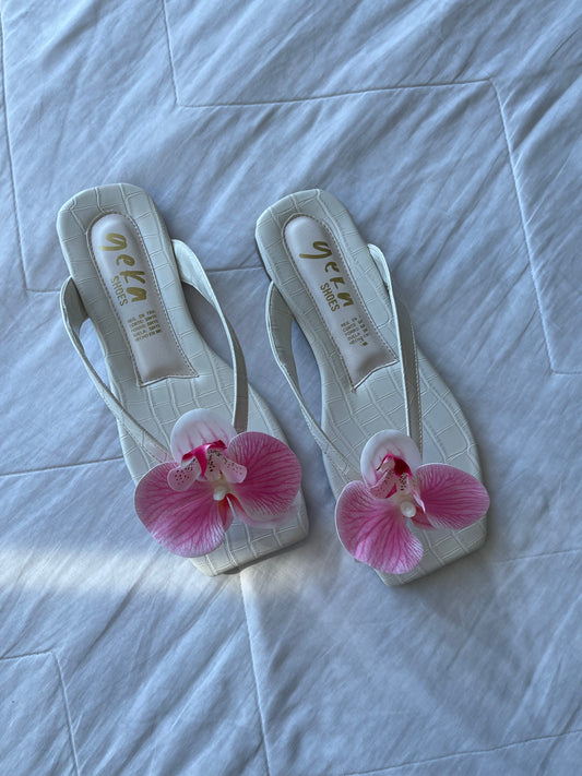 SANDALIAS ORQUÍDEA BLANCO