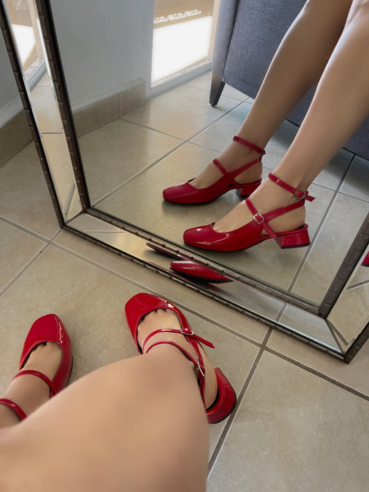 MULES QUEEN ROJO