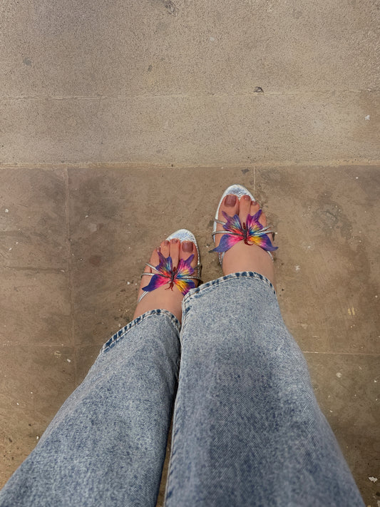 ZAPATILLA MARIPOSA PLATA