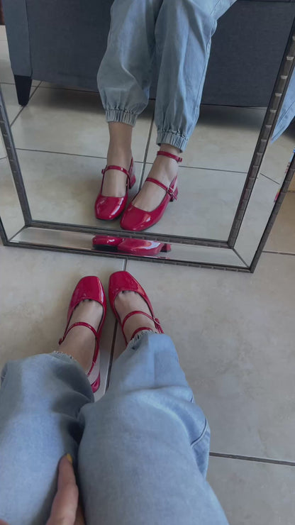 MULES QUEEN ROJO